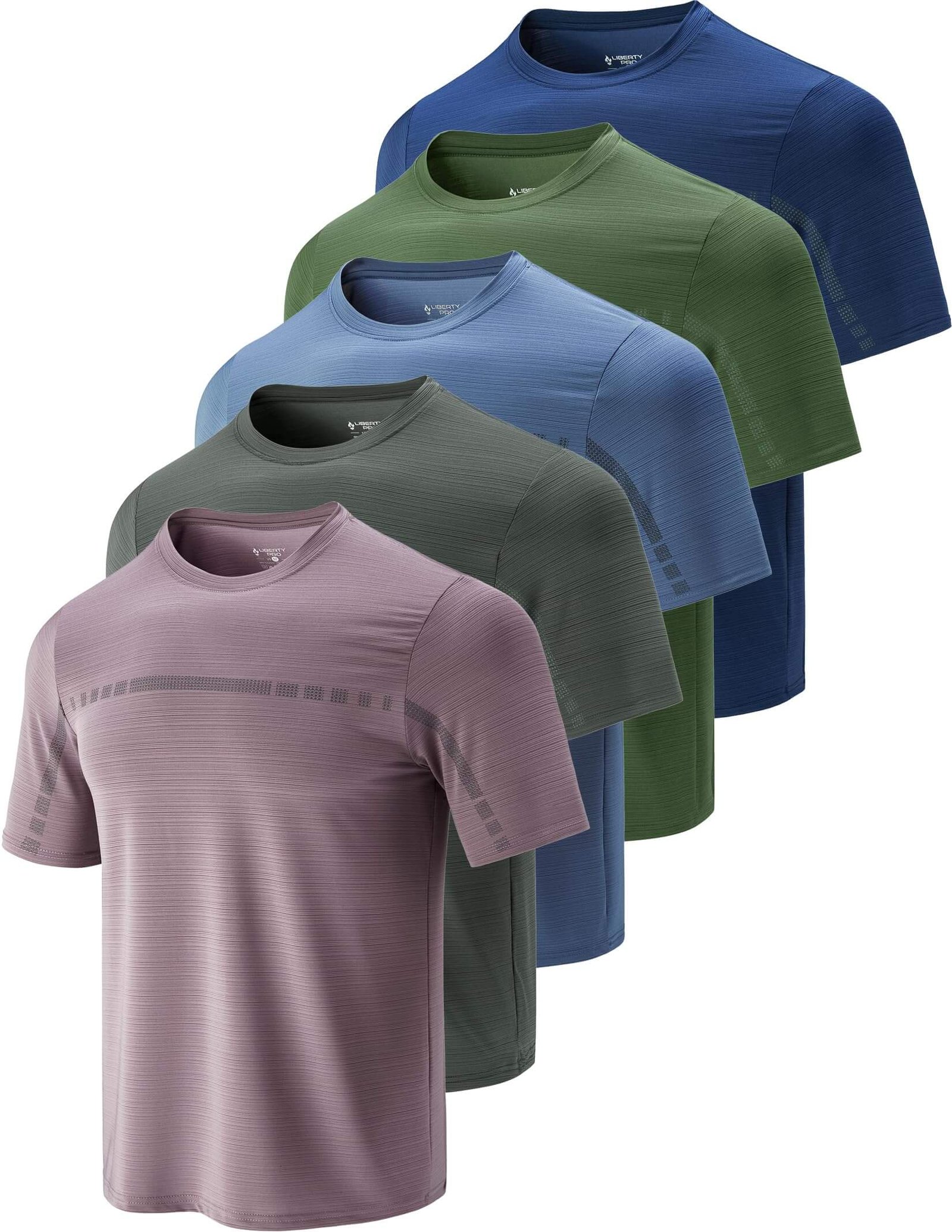 Men's Quick Dry Active T-Shirt - Purple / 190g Performance Fabric - Image 2