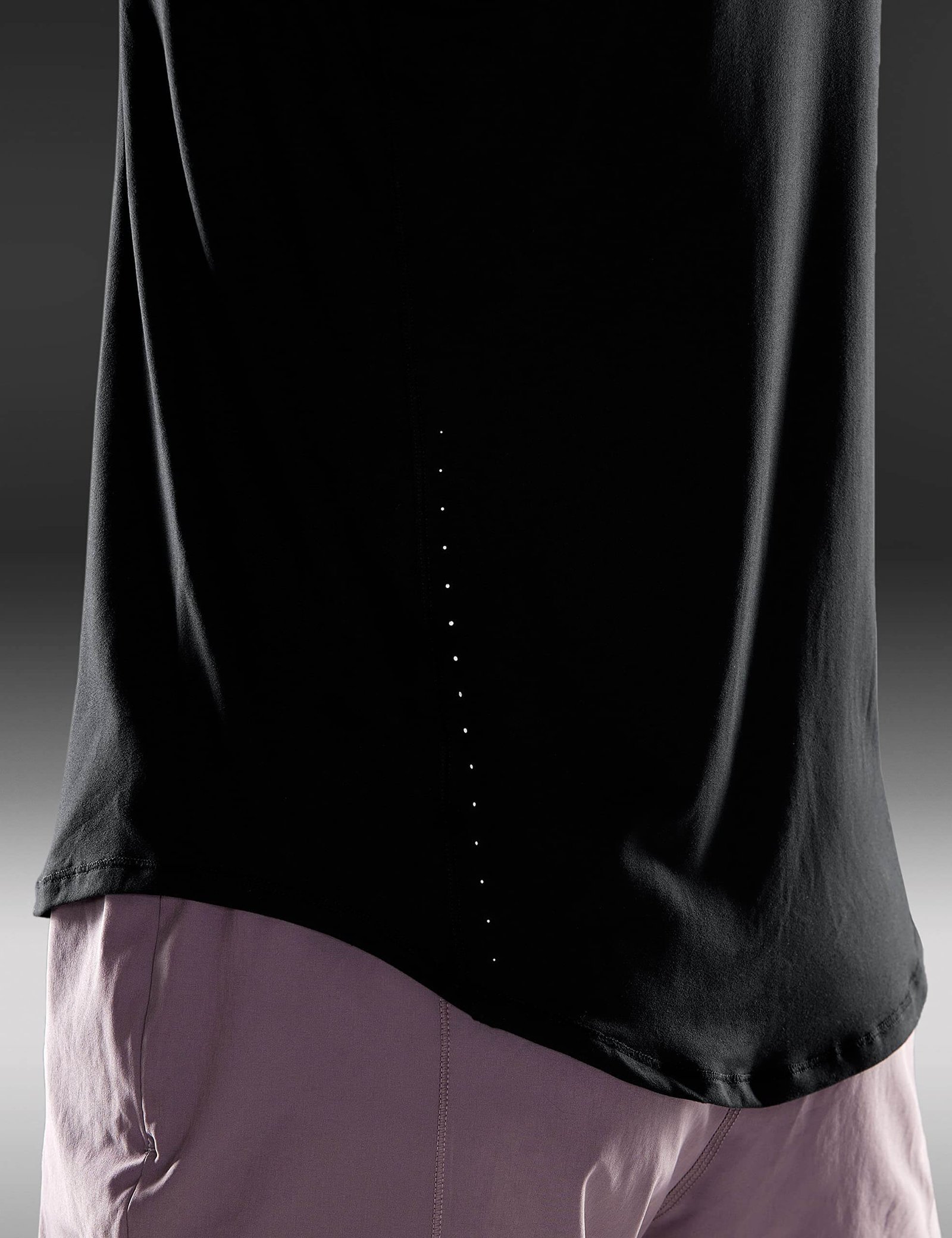 Women's Lightweight High Neck Racerback Tank Top - Black / UPF 50+ Running & Gym Tee - Image 4