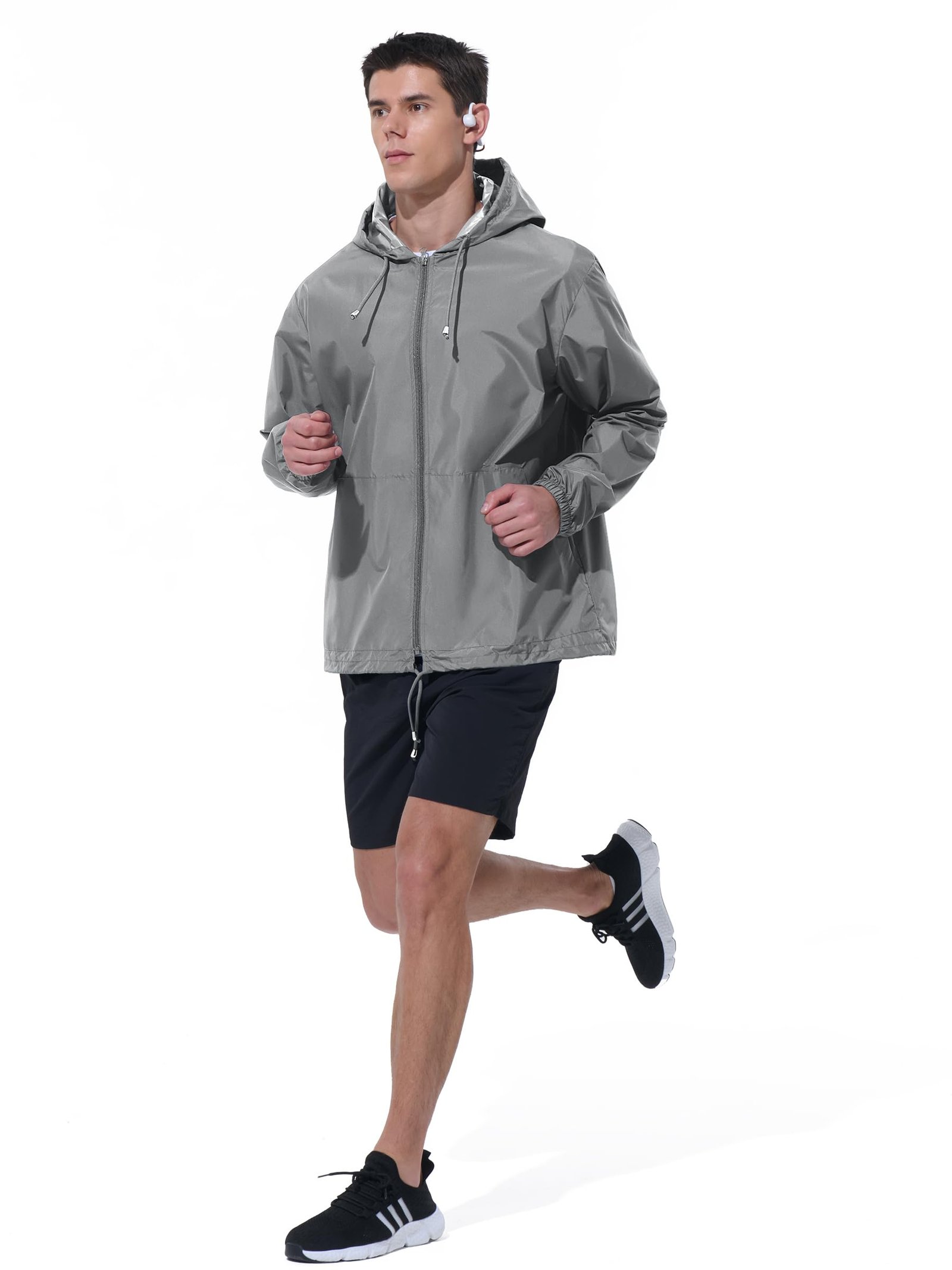 Men's Waterproof Rain Jacket - Windproof / Utility Pockets / Adjustable Fit - Image 6
