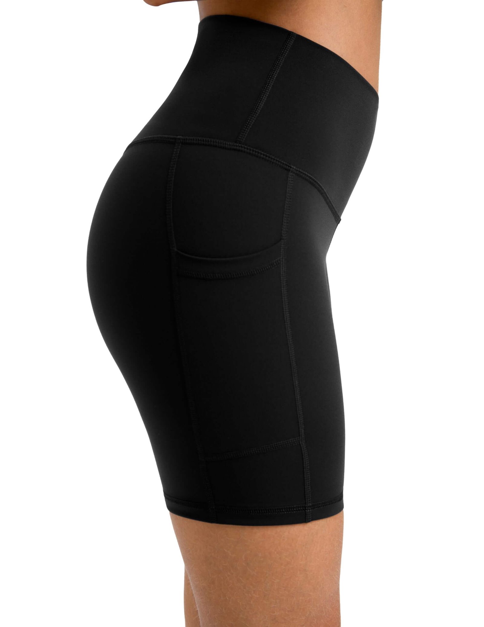 High Rise Yoga Shorts 6" - Custom Athletic Shorts with Pockets | OEM Manufacturer - Image 3