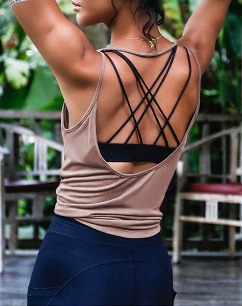 Modal Yoga Tank Top - Soft Breathable Open Back Manufacturer - Image 4