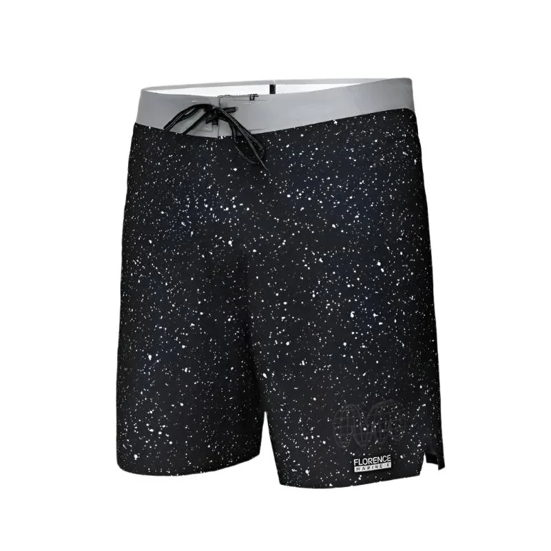 custom boardshorts manufacturer 4-way stretch fabric DWR coating welded pockets