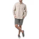 Custom Men 2-in-1 Convertible Zip-Off Cargo Fishing Pants Front Flat Lay