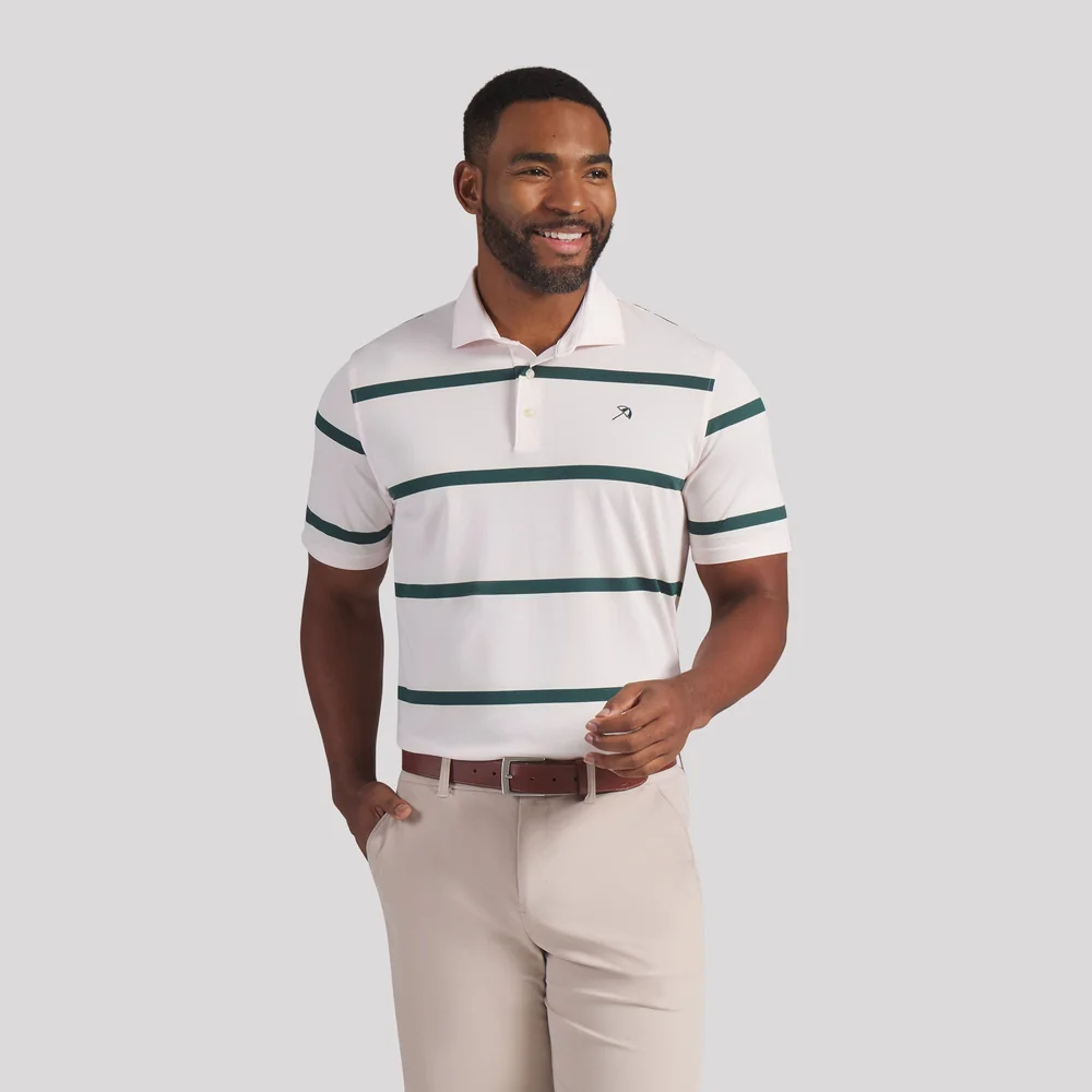 Bar-Tacked Split Side Hem with Extended Drop Tail to Keep Shirt Tucked In During Swings