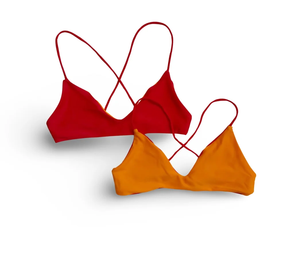 Mid-Rise Bikini Bottom Chlorine-Proof Natural Rubber Elastic Zigzag Seams