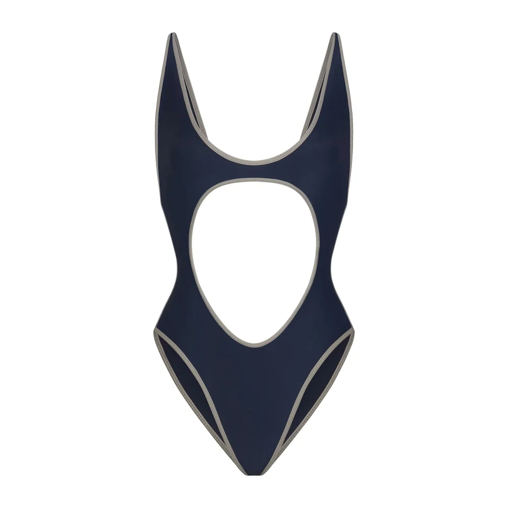 Custom Swimwear Ergonomic Back Scoop Cutout and Secure Strap Construction