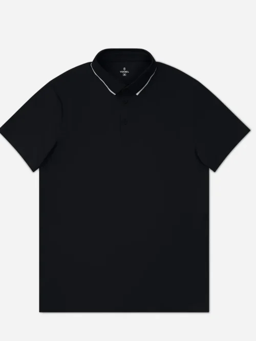 Custom Women Sleeveless Athletic Golf Polo Top UPF 50+ Front Flat Lay