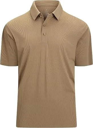 Men's Seamless Bonded Golf Polo Shirt (Laser-Cut Placket & Ultrasonic Welded Hem) Detail 1