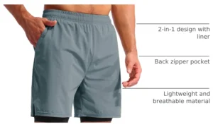 custom running shorts with liner manufacturer 2 in 1 compression anti chafing phone pocket