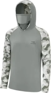 custom upf 50 fishing hoodies manufacturer built in gaiter face mask cooling fabric low MOQ