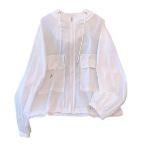 custom sun protection jacket manufacturer UPF 50+ packable windbreaker lightweight running