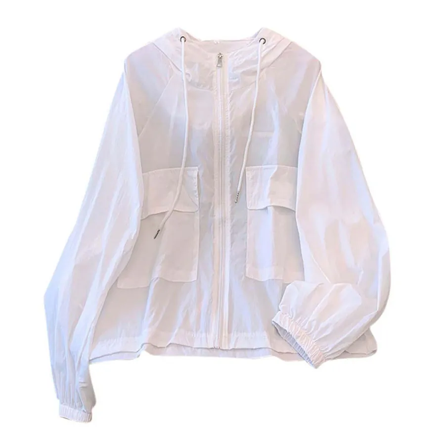 custom sun protection jacket manufacturer UPF 50+ packable windbreaker lightweight running