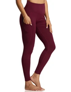 custom yoga leggings with pockets manufacturer high waist squat proof nylon spandex 4 way stretch