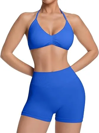 Square neckline sports bra top with removable padded cups